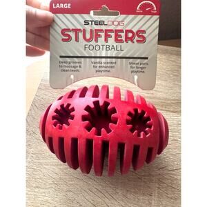 STEELDOG STUFFERS Football Dog Toy, Large